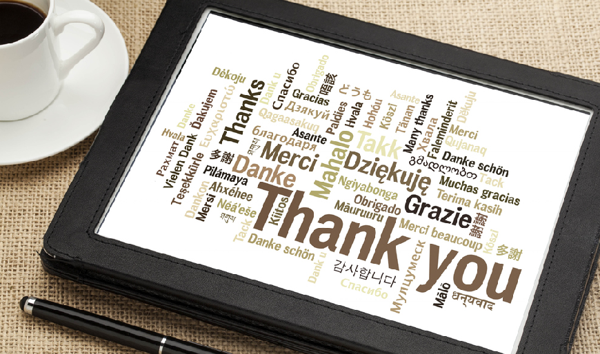 «Спасибо» на 50 языках мира
